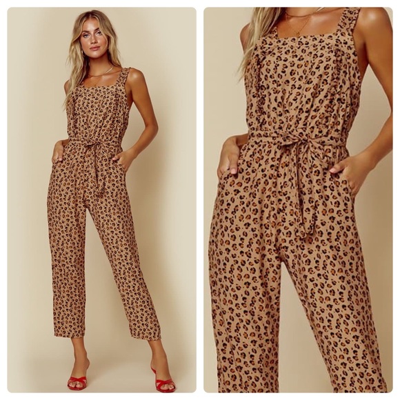 Rue Stiic Pants - RUE STIIC COSTELLO OVERALL - LEOPARD 🐆